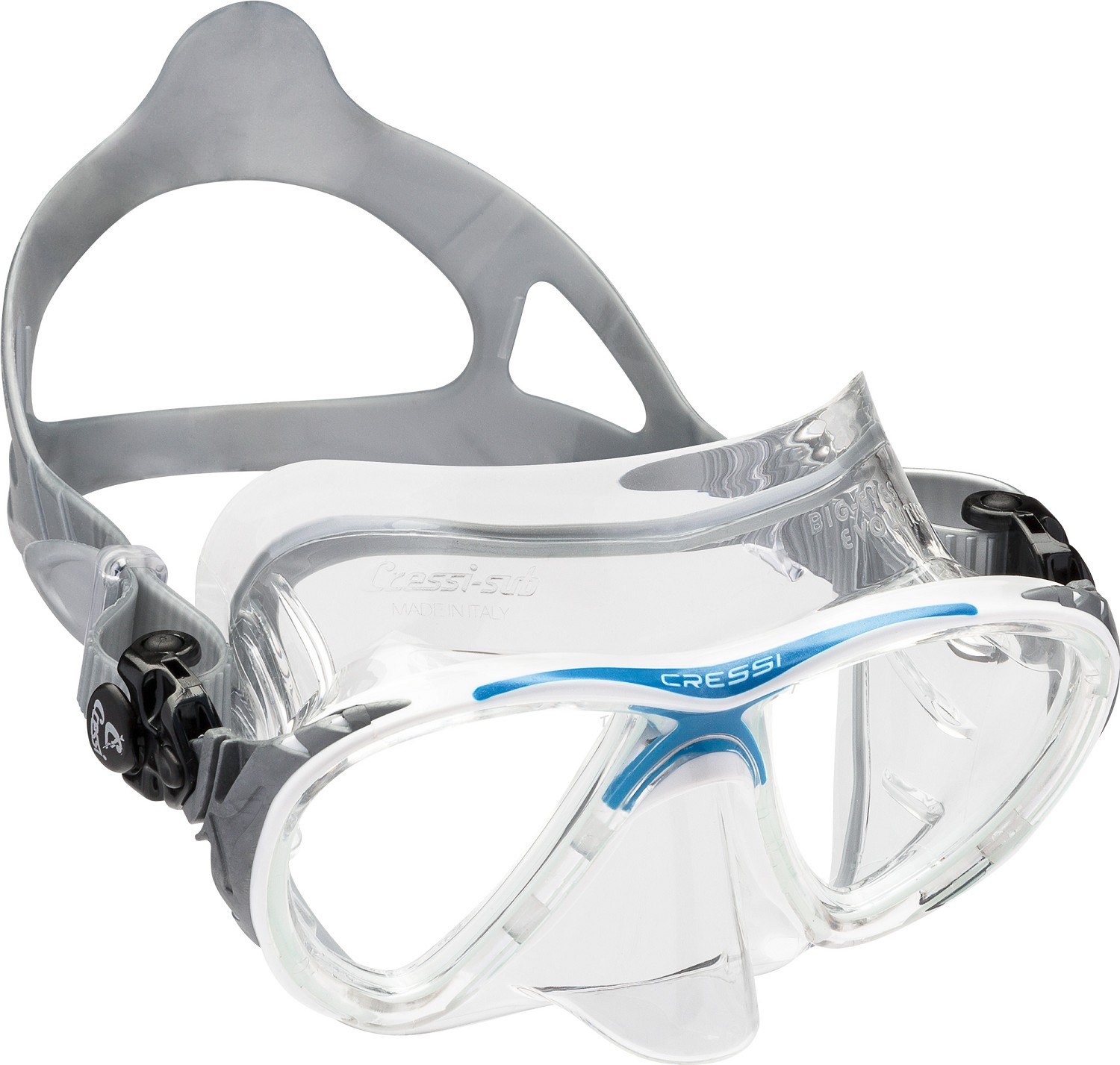 Cressi Big Eyes Evolution Crystal niršanas maska - Image 6