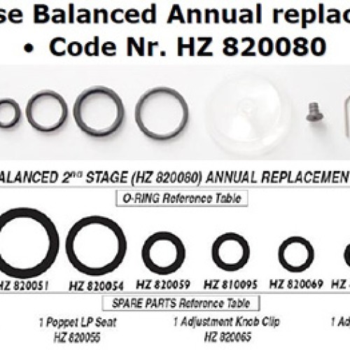Cressi Original Spare Parts Maintenance Kit for Master Galaxy Ellipse Balanced HZ 820080 – pilt 4