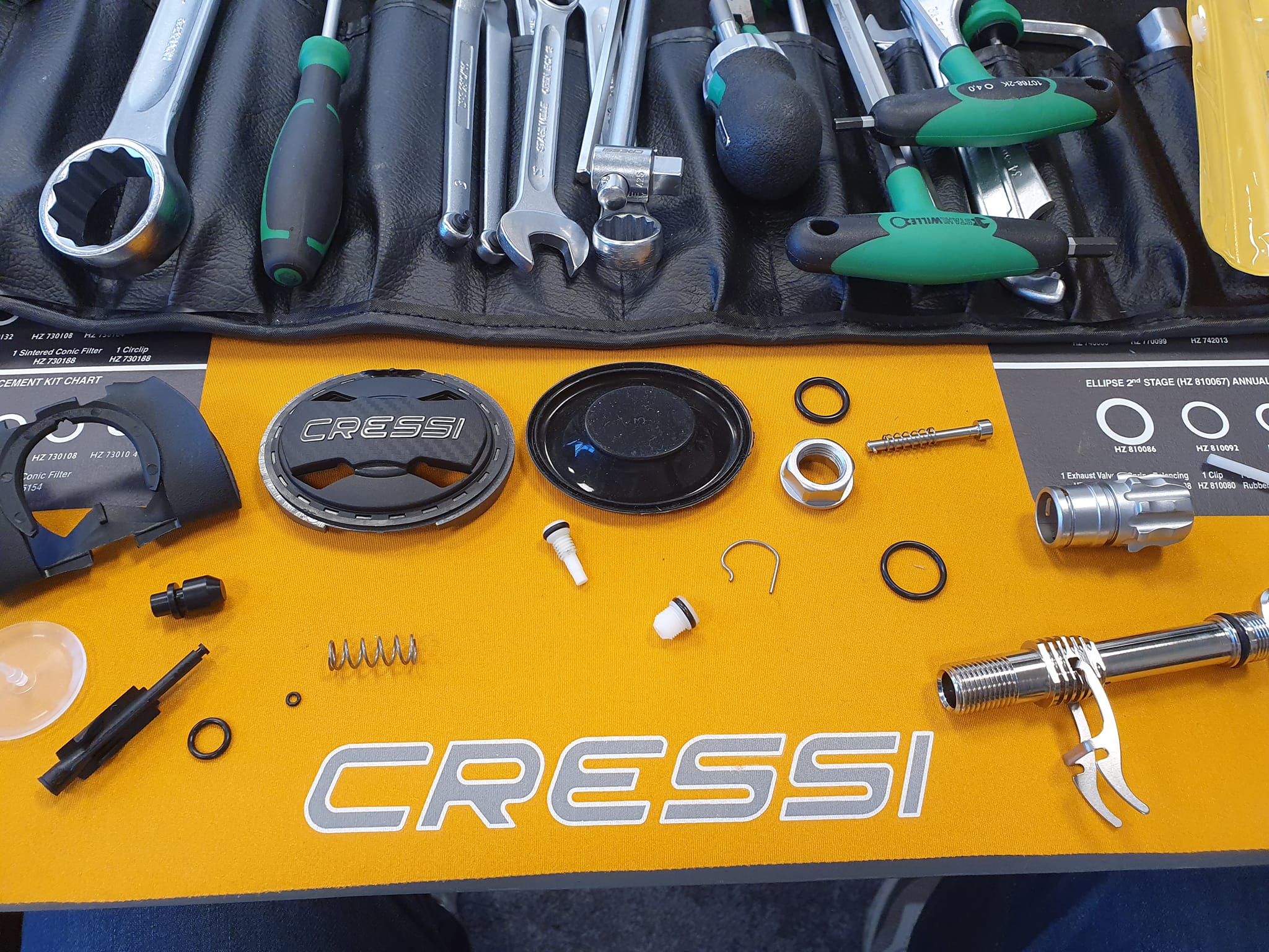 Cressi regulātora ikgadējā apkope