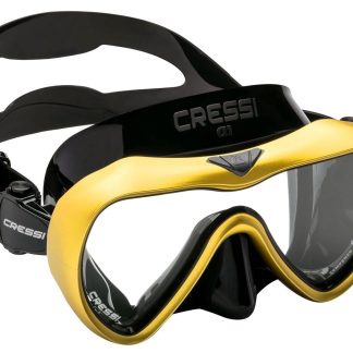 Cressi A1 AntiFog черный/желтый