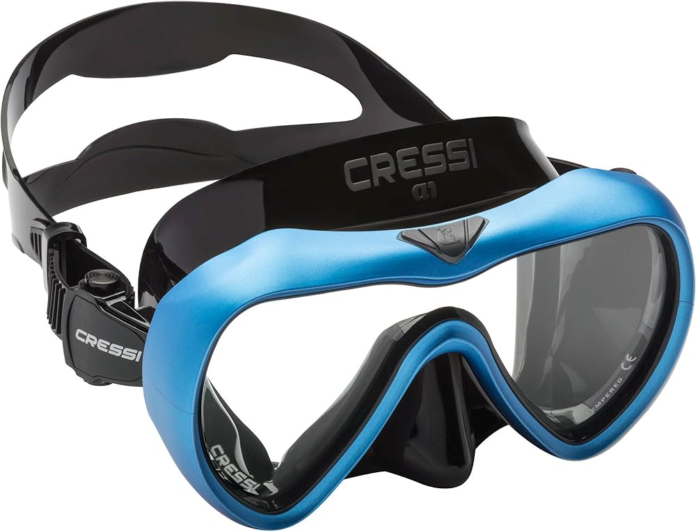 Cressi A1 maska ar pretaizsvīšanas tehnoloģiju, Cressi A1 AntiFog Black/Yellow — изображение 2