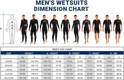 Cressi size chart