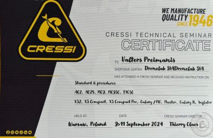 Cressi equipment and regulator service technician