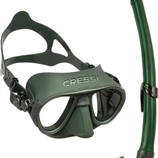 Calibro + Corsica Snorkeling Combo Green DS439850 темно-зеленый комплект с маской и трубкой для дайвинга