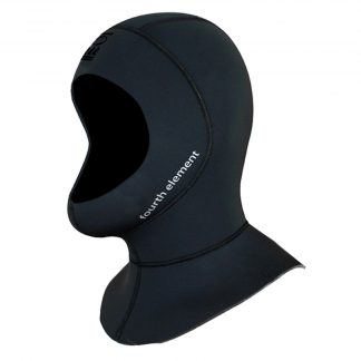 7-миллиметровый неопреновый капюшон с удлиненной горловиной (Warmneck) для холодной воды Fourth Element, черный