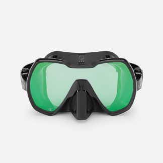 Fourth Element Seeker sukeldumismask – must, kontrastlääts