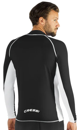 Cressi Rashguard Shirt Man — Long Sleeve (Blue/White) XXL/6 XLW477156 – pilt 3