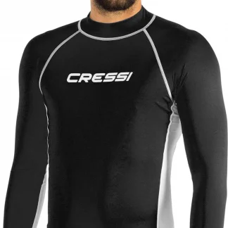 Мужская рашгард-рубашка Cressi с длинным рукавом (сине-белая) XXL/6 XLW477156
