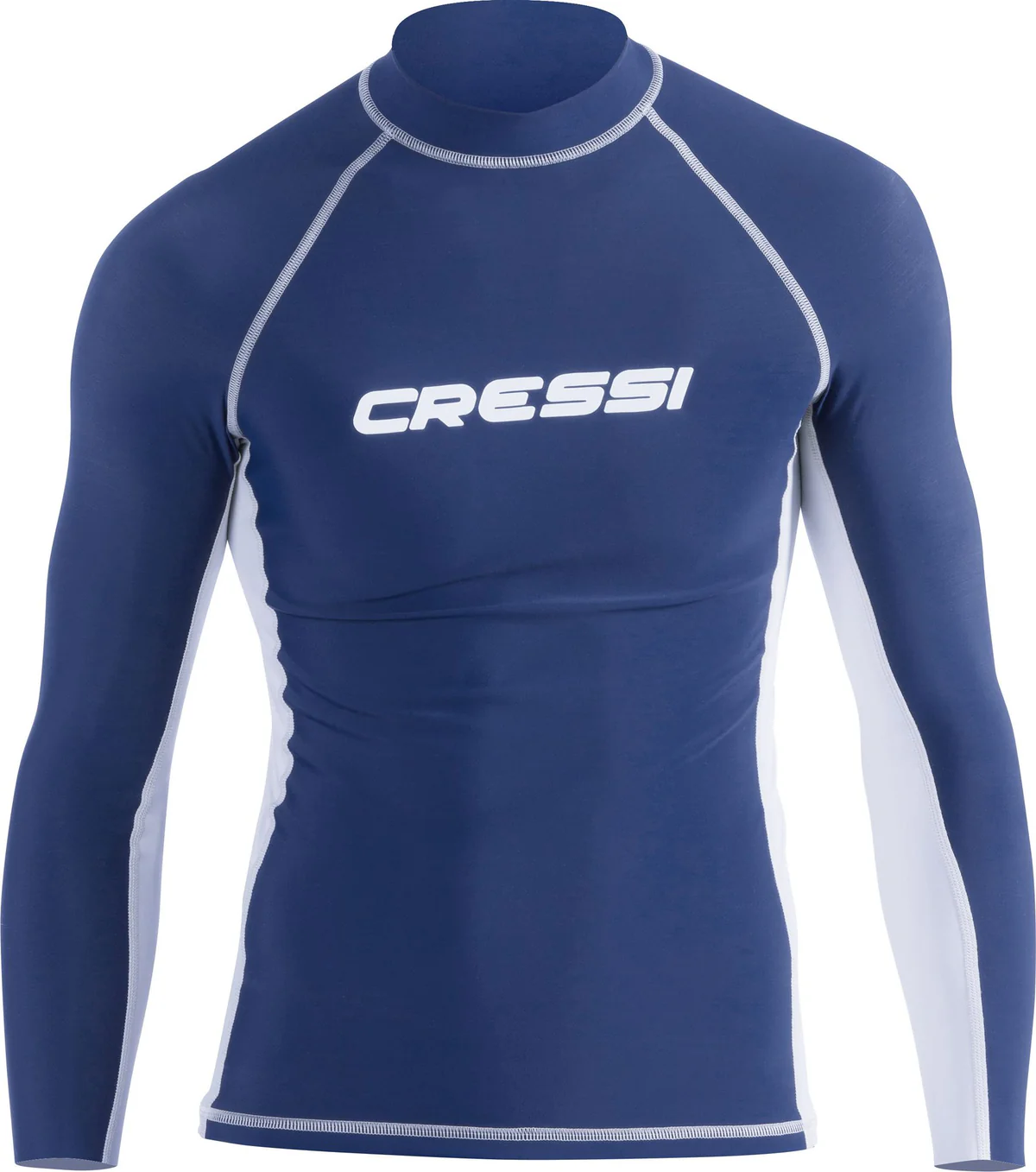 Cressi Rashguard Shirt Man — Long Sleeve (Blue/White) XXL/6 XLW477156 – pilt 6