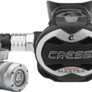 Regulator set Cressi T10Sc Cromo + Master Regulator + Compact Pro Octopus + Mini Spg Vale 300 C Console +360 Regulator Bag