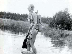 Historiska bilder från dyksporter i Lettland