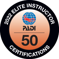 PADI Elite Instructors The award was presented in 2022 to Latvian instructor Valters Preimanis