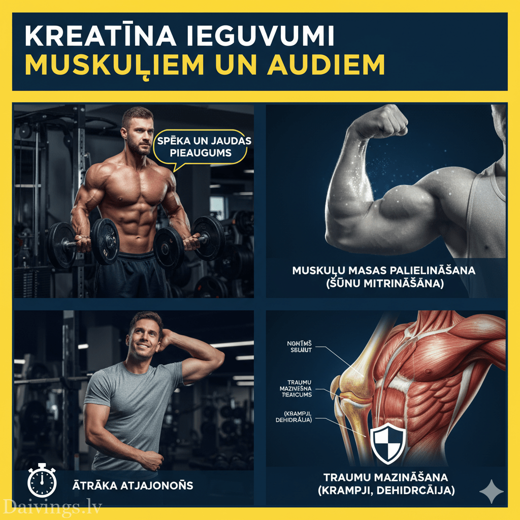 Kreatiini kasulik mõju lihastele ja kudedele