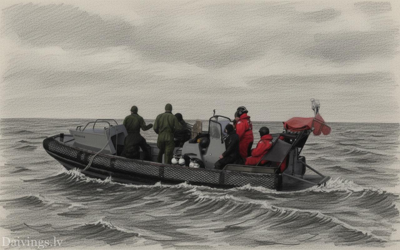Военные водолазы в Балтийском море