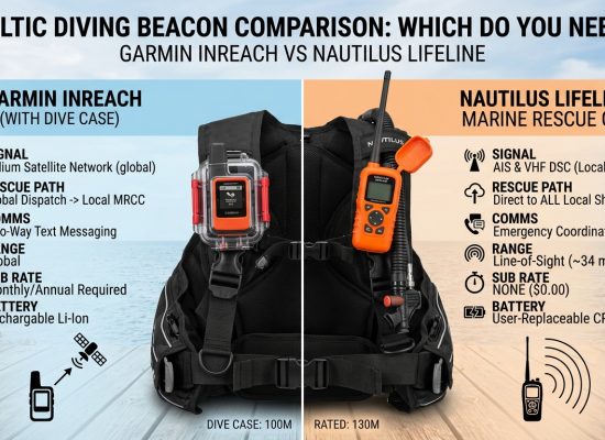 Garmin inReach vs Nautilus Lifeline for divers