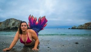 Meerjungfrau Elaine Garcia: Hat einem Taucher das Leben gerettet