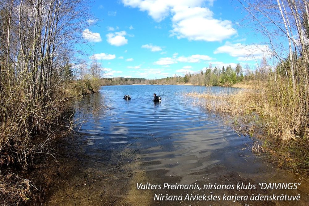 Sukeldumine Aiviekste karjääri veehoidlas