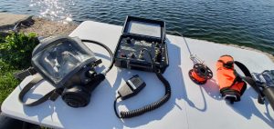 Divator Interspiro kokokasvonaamio sukeltajien vedenalaisiin viestintälaitteisiin